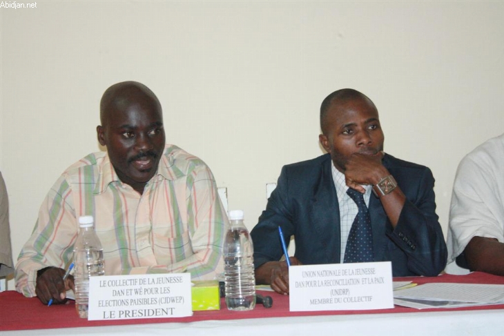 Présidentielle du 31 octobre 2010 : la Déclaration du Collectif de la jeunesse Dan et Wê pour des élections paisibles (CJDWEP)